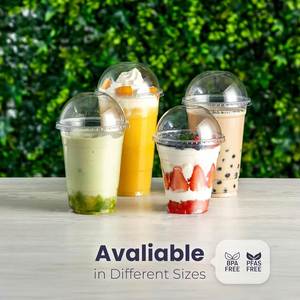 Gobelets en plastique PET transparent jetables personnalisés avec logo, sans BPA, 30 oz et 32 oz, pour boissons froides, café, vodka, thé au lait et jus - Product Image 5