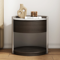 Pandian 2024 Table de chevet en bois massif haut de gamme moderne forme de luxe Simple pour chambre principale salon meubles créatifs