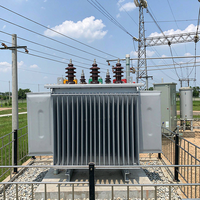 Transformateur immergé dans l'huile S13-M-250/10-0.4KV, triphasé, 250 kVA, noyau en cuivre, adapté aux postes de transformation industriels