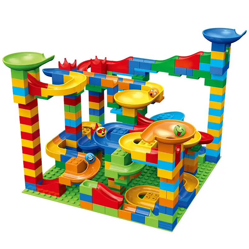 High Quality Children Interaction Educational Big Slide Blocks Set Plastic Building Bricks Construction Toys