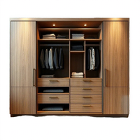 Nouvelle Arrivée Armoire de Chambre Moderne et Dressing Sur Mesure Pliable en Bois Design pour Chambre à Coucher