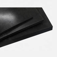 Tapis de sol epdm fin noir de haute qualité, 6 pièces, pour le fitness, absorption des chocs et isolation phonique