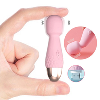Taschen-Massagegerät Mini AV Magic Wand 10 Modi Leistungsstarker Vibrator Erwachsenen-Sexspielzeug Frauen Klitoris G-Punkt Stimulator Weiblicher Masturbator