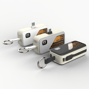 Mini batterie externe portable 5000 mAh avec logo personnalisé, format porte-clés, pleine capacité, nouveau style tendance, chargeur populaire - Product Image 1