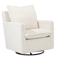Coussin d'assise et de dossier amovibles Canapé-salon simple rotatif Chaise de pépinière avec repose-pieds