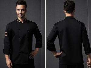 Vestiti <span class=keywords><strong>da</strong></span> bar Chef spessi per uomini e donne <span class=keywords><strong>cucina</strong></span> cameriere cappotto cuoco per Unisex Cafe Chef uniforme <span class=keywords><strong>giacca</strong></span> <span class=keywords><strong>da</strong></span> <span class=keywords><strong>cucina</strong></span> con tasche - Product Image 4