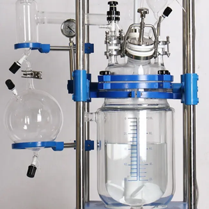 10L 20L 30L 50L Glass Reactor Customized Double Layer Lined Reactor with Stainless Steel Chassis - Product Image 3