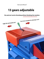 Éplucheuse de maïs électrique domestique entièrement automatique à double tambour, pour épluchage humide/sec, avec moteur central
