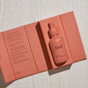 Logotipo personalizado Tipo Livro Caixa Skincare Soro Garrafa Caixa Embalagem Luxo Cosméticos Maquiagem Embalagem Caixa