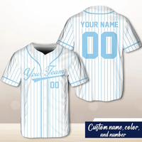 OEM POD Maßgeschneidertes Baseball-Trikot mit Stickerei, Personalisiertem Teamnamen und Farboptionen für Herren-Sportbekleidung