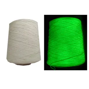 Light Up Glow in the Dark Night Bright DTY 150D phosphorescent polyester twisted noctilucent Luminous yarn for shoe upper