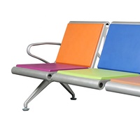 Chaise d'attente publique YA-J34C pour aéroport et extérieur chaise de station de relaxation 3 places pour écoles hôtels aéroports banc extérieur durable