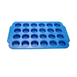 Wholesale 24 Mini Cup Cupcake Muffin Pan Metal Cake Tools And Accessories Muffin Pan For Making Muffin Cakes Tart Bread