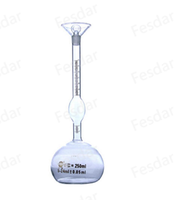Frasco de Gravedad Específica Le Chatelier para Laboratorio, Equipo de Prueba de Densidad de Cemento