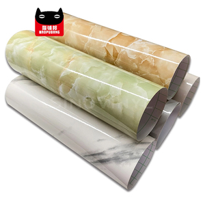 Carta da Parati Adesiva in PVC Impermeabile e Antiolio con Motivi Geometrici Moderni per Cucina e Bagno, Effetto Marmo - Product Image 1