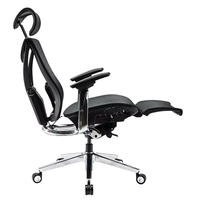 Chaise de bureau ergonomique entièrement en maille, pivotante, réglable en 4D, avec cadre en alliage d'aluminium, mobilier commercial moderne Bifma