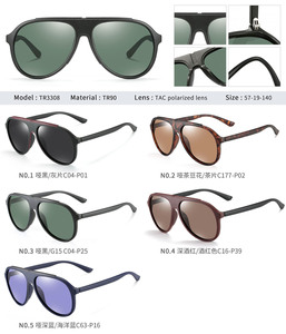 Occhiali da Sole Polarizzati TR90 Pilot 2026 Leggeri con Aste Flessibili UV400 Tartaruga TR3308 Moda Uomo Donna per Guida - Product Image 6