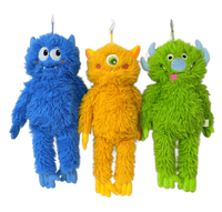 Peluche Monstre Mignon à Poils Longs, Monstre Cartoon à un œil, Poupée en Peluche, Pendentif Monstre en Peluche, Cadeau pour Enfants, Ornement de Sac