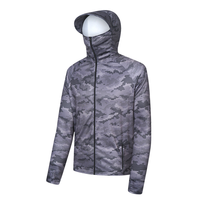 Vente en gros Full Zip Chasse Protection solaire Résistant à l'eau Imprimé Camo Sublimé Uv Pêche à capuche
