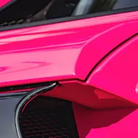 Film Vinyle PET Ultra Brillant Rouge Rose Magenta Auto-Réparant Sans Colle pour Carrosserie Complète, Décalcomanies PVC DIY, Accessoires de Protection pour Voiture