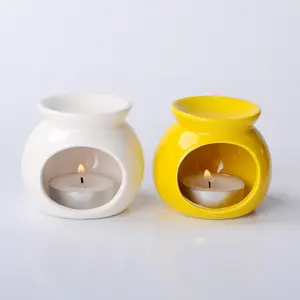 Commercio all'ingrosso Aroma Olio Essenziale di Candela Bruciatore Ceramico Oil Burner Bruciatore Cera Si Scioglie Più Caldo