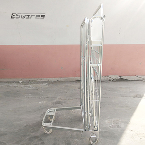 Kim Loại cuộn lồng <span class=keywords><strong>container</strong></span> 1 cửa Linen Xe đẩy giỏ hàng sử dụng cuộn <span class=keywords><strong>container</strong></span> cho giặt bệnh viện - Product Image 4