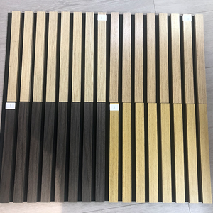 Wand und Decke Schall dichte Lamellen Laminierte Pet Wooden <span class=keywords><strong>Veneera</strong></span> Akustik platte für Auditorium Hall - Product Image 2