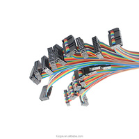Câble plat IDC vers IDC personnalisé de 2,54 mm pour fils électriques 6P 10P 14P 16P 20P 40P, câble plat à ruban IDC