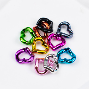 Chaîne à maillons en acrylique en forme de cœur DIY 21*19mm, accessoires <span class=keywords><strong>pour</strong></span> bracelets, boucle de chaîne en forme de cœur Mabel, ceintures de sac DIY - Product Image 3