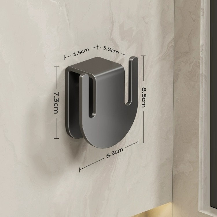 Clip-on slipper rack, 1 piece [gunmetal gray]