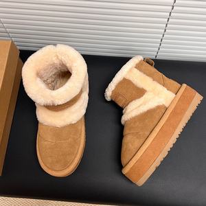2026 Uggs Autumn and Winter Collection Integrated Plush Fur <b>Snow</b> <b>Boots</b> with Thick Sole Comfortable and Warm Wholesale - Product Image 4