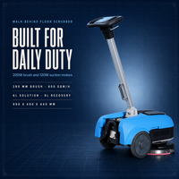 Nettoyeur de sols compact 280 mm WG-K3, 23 kg, avec batterie, transport à une main, 24 V, 12 Ah, lithium en option, autonomie de 1,5 à 2 h