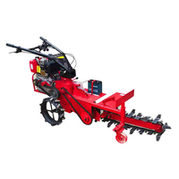 Máquina Multifuncional de Excavación y Zanjado con Cadena de Transmisión, Motor Diésel para Tractor Agrícola