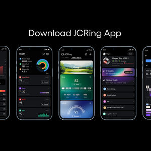 JCRing X3 أسود من الفولاذ المقاوم للصدأ ذكي مع جهاز يمكن ارتداؤه عداد خطوات خاتم لياقة بدنية ذكي للرجال والنساء - Product Image 6