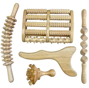 High Quality Massagers Anti Cellulite Lymphatic Drainage Wooden Therapy Massage Tool For Relief Fatigue And Stress