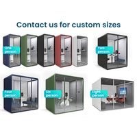 Cabine de travail modulaire insonorisée OEM personnalisable pour entrepôt, usage intérieur, avec intimité accrue