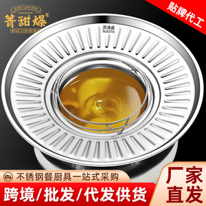 ตะแกรงกรองน้ำมันทอดแบบสแตนเลส ขนาด L สำหรับเชิงพาณิชย์ รูปทรงกลม - Product Image 5