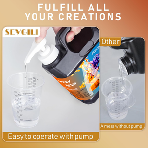 크리스탈 투명 에폭시 레진 및 경화제 키트 – 미술 공예, 주얼리 제작, 목재 및 레진 몰드용 레진 에폭시 A 및 B - Product Image 2