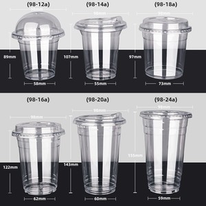 Vaso Desechable para Té con Leche, Calibre 98, 700 ml, Alta Transparencia, para Bebidas Frías y Cerveza, Popular en Redes Sociales, con Logotipo Personalizable - Product Image 5