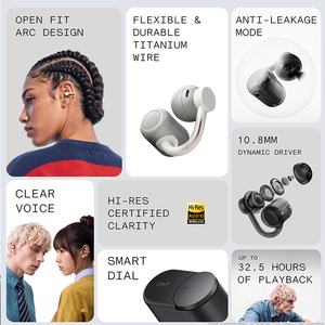 หูฟังไร้สาย Nothing CMF Clip Pro — ไมโครโฟน 4 ตัว, รองรับการชาร์จเร็ว, แบตเตอรี่ใช้งานได้นานสูงสุด 36 ชั่วโมง, บลูทูธ 5.4 - Product Image 4