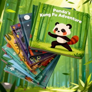 Servicio de Impresión de Libros de Cuentos Infantiles con Tapa Dura Personalizada, Papel de Arte, Cubierta de Cartón, Laminación de Película e Impresión Offset - Product Image 2