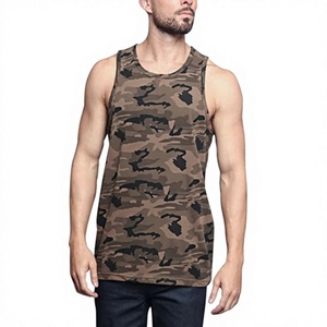 เสื้อกล้ามผู้ชาย Six Trend Sports สีกากี คอกลม ผ้าฝ้าย 100% แห้งเร็ว ระบายอากาศได้ดี ถักทอแบบไร้แขน เสื้อกล้ามออกกำลังกาย เป็นมิตรกับสิ่งแวดล้อม - Product Image 1