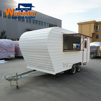 Camion de restauration mobile Webetter pour événements, entièrement équipé, avec cuisine pour gaufres, crêpes, hamburgers, café, idéal pour les parcs, les plages et les bars en plein air.