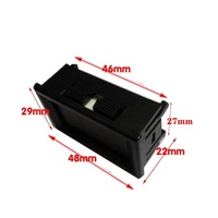 DC 5V-120V 2 cables 0,56 ''LED voltímetro Digital medidor de voltaje coche bicicleta eléctrica Volt Detector Tester Monitor