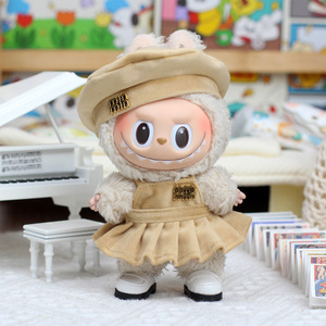 Vêtements universels pour poupées Labubu 1ère et 3ème génération, style coréen, série Macaron, rouge rose, ensemble quatre pièces - Product Image 4