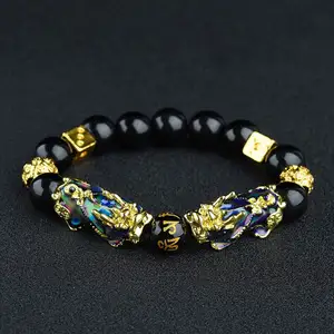 De gros bracelet bande de roulement-Bracelet en perles naturelles de Yoga, perles d'équilibre, de guérison, qualité, pour vente de bijoux