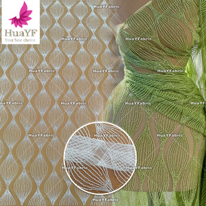 HY3016 nuevo <span class=keywords><strong>blanco</strong></span> francés trabajo pesado 3D encaje con cuentas boda vestido de novia africano al por mayor - Product Image 1