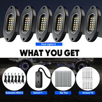 Kit d'éclairage LED RGB pour camion, bande lumineuse blanche pure personnalisée, rangée simple, 4/6/8/12 modules, lampe de roche pour voiture