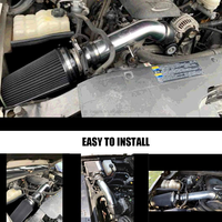 Nouveau système d'admission d'air froid en aluminium noir 3,5 pouces avec bouclier thermique Xuante, garantie 2 ans, 99-06 GMC/Chevy V8 4,8L/5,3L/6,0L Silverado