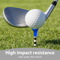 Tee de Golf de Plástico de 83 mm con Punta Suave de TPR, Diseño de Dos Tonos, Soporte Duradero para Pelotas de Golf, Accesorio de Golf al por Mayor